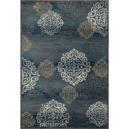 4 X 6 Ft. Novi Collection Day Dreaming Woven Area Rug, Blue